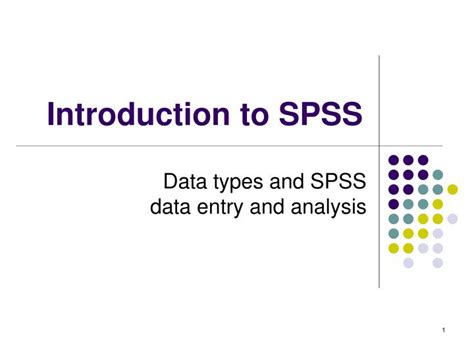 Ppt Introduction To Spss Powerpoint Presentation Free Download Id
