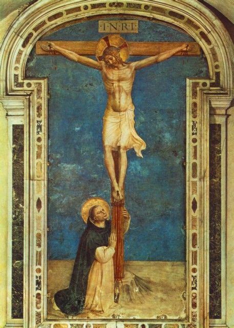 Fra Angelico Saint Dominic Adoring The Crucifixion Saint Dominic