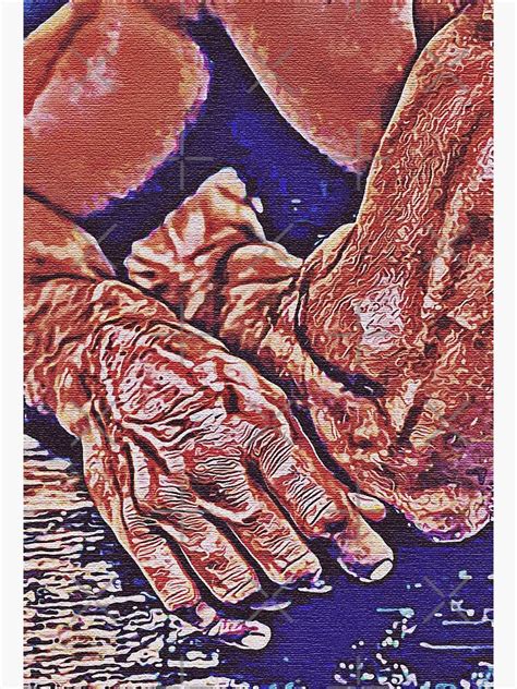 Strong Manly Hands Male Erotic Nude Male Nude Art Print For Sale By