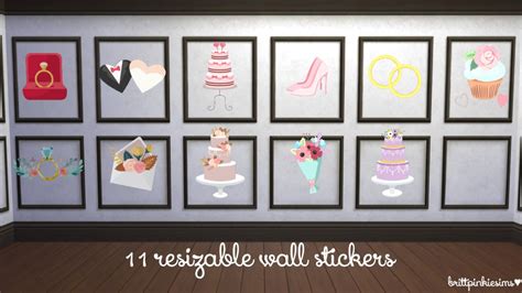 Brittpinkiesims♥ — Brittpinkiesims The Sims 4 Bridal Shop Wall