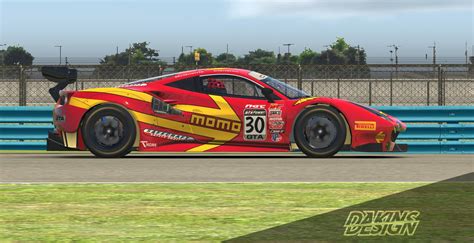 Momo Ferrari 458 Gt3 Original Livery Design Used By Momo Motorsport