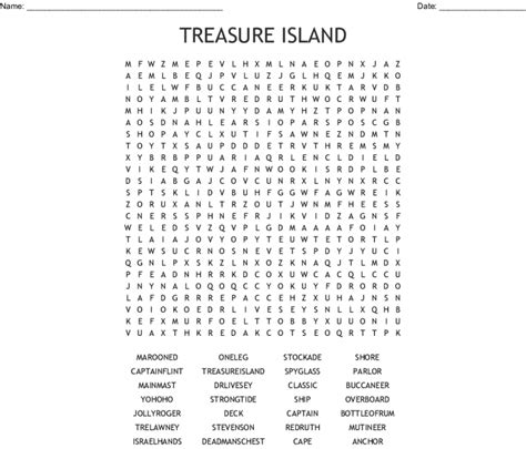 Pirate Island Word Search Puzzle Worksheetsday