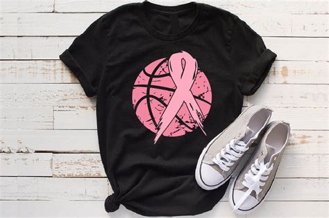 Basketball Tackle Breast Cancer Svg Awareness Ribbon Svg 1019s By Hamhamart Thehungryjpeg