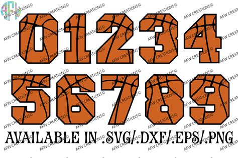 Sports Numbers SVG