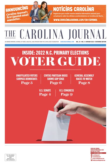 Aprmay 2022 Carolina Journal
