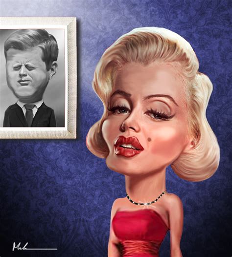 Marilyn Monroe Caricature By Marcelo Reis Melo Caricaturas De Famosos