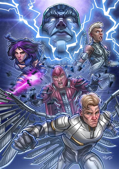 X Men Apocalypse The Four Horsemen Marvel Comics Art Xmen