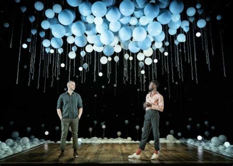 first look omari douglas and russell tovey in constellations at the vaudeville theatre