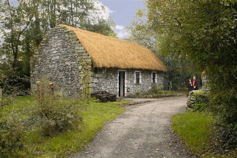 Irish Cottage Stock Photo Image Of Trees Stones Home 2059092