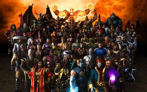 All Characters In The Game Mortal Kombat Hd Desktop Wallpaper Widescreen High Definition