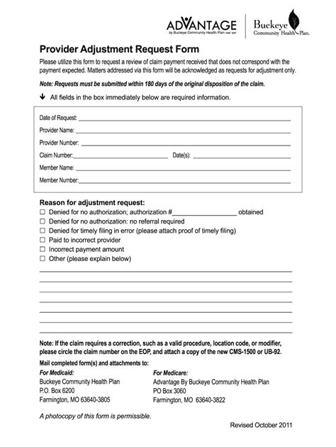 Buckeye Health Plan Prior Authorization Fax Form Planforms Net