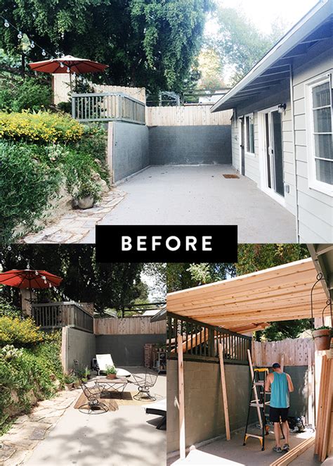 But in any garden, string lights add a festive air after dark, and make the space feel more like an outdoor room. my patio: before + after. / sfgirlbybay
