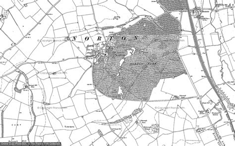 Historic Ordnance Survey Map Of Norton 1883 1884