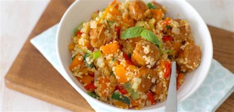 1 cup uncooked couscous, 1 cup water, ¼ teaspoon salt (optional), 1 teaspoon butter (optional) in medium saucepan bring water, salt. Couscous met pompoen en worst - Lekker en Simpel