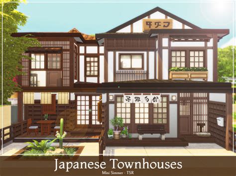 The Sims Resource Japanese Townhouses