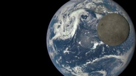 Nasa Satellite Captures Rare Image Of Far Side Of Moon Bbc News