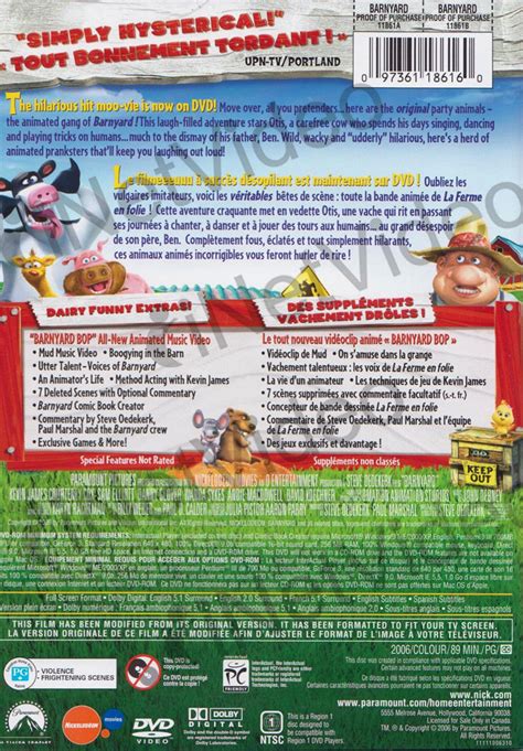 Barnyard The Original Party Animals Fullscreen Bilingual On Dvd Movie