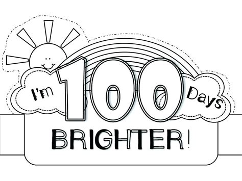 100 Day School Coloring Page Coloring Pages