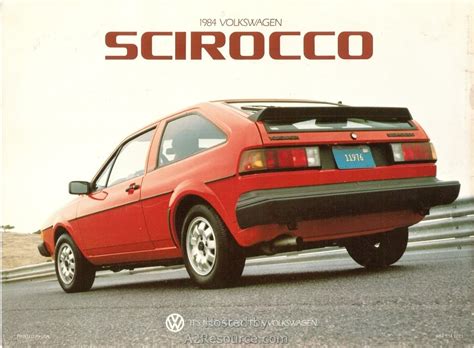 1984 Scirocco Brochure