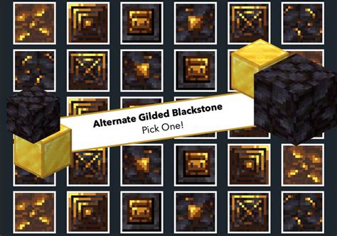 Alternate Gilded Blackstone Minecraft Texture Pack