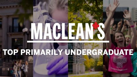 canadian university rankings 2018 top 5 primarily undergraduate youtube