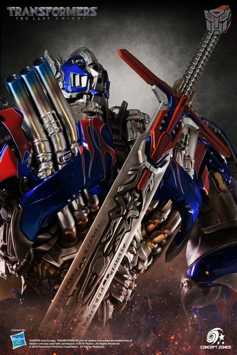 Roll out in premium style with this special edition optimus prime figure inspired by transformers: Concept Zones The Last Knight Optimus Prime Statue ...