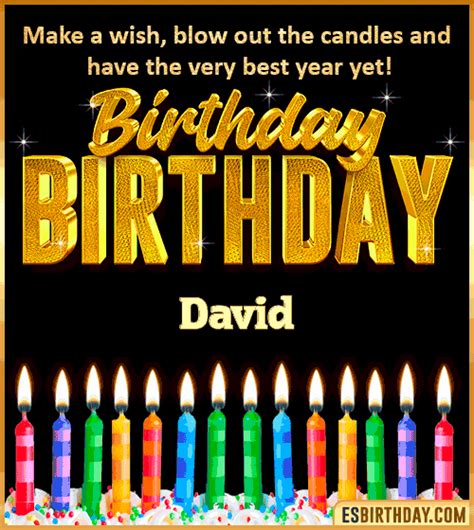 Happy Birthday David  🎂 Images Animated Wishes【28 S】