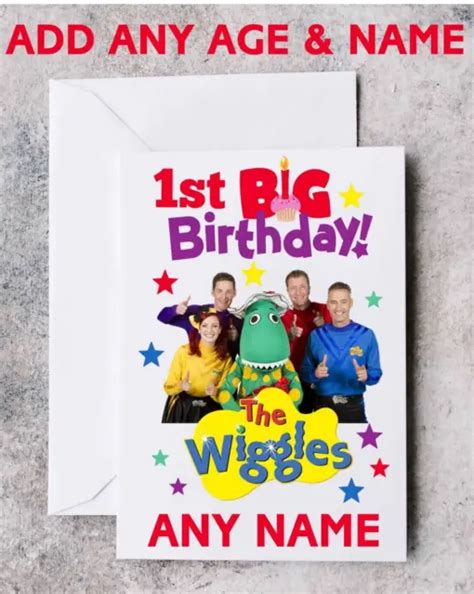 Personalised Birthday Card The Wiggles Any Nameagerelationoccasion