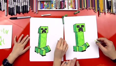 How To Draw A Minecraft Mobs