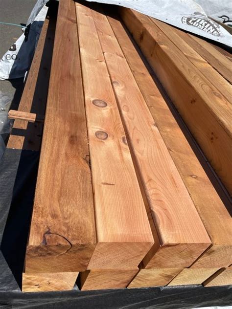 4x4 Western Red Cedar Posts Appearance Smooth Mill Outlet Lumber
