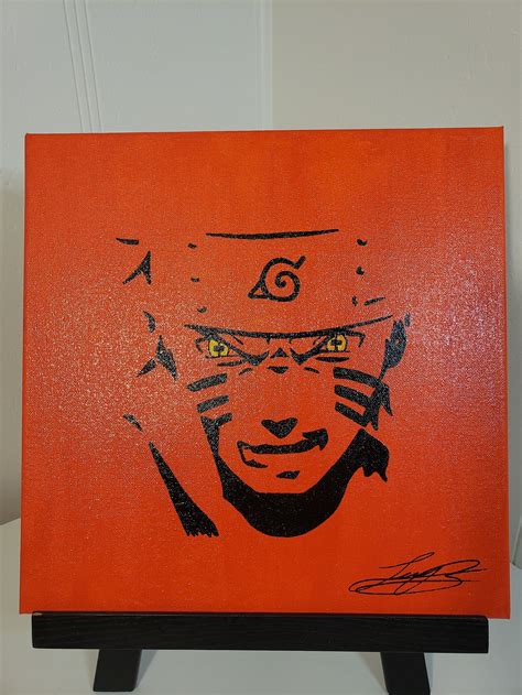 Naruto Acrylic Anime Painting Naruto Hand Made Painting Etsy