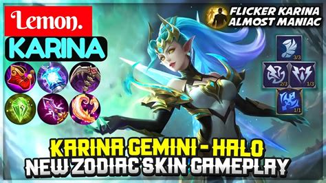 Karina Gemini Halo New Zodiac Skin Gameplay Lemon Karina Lemon