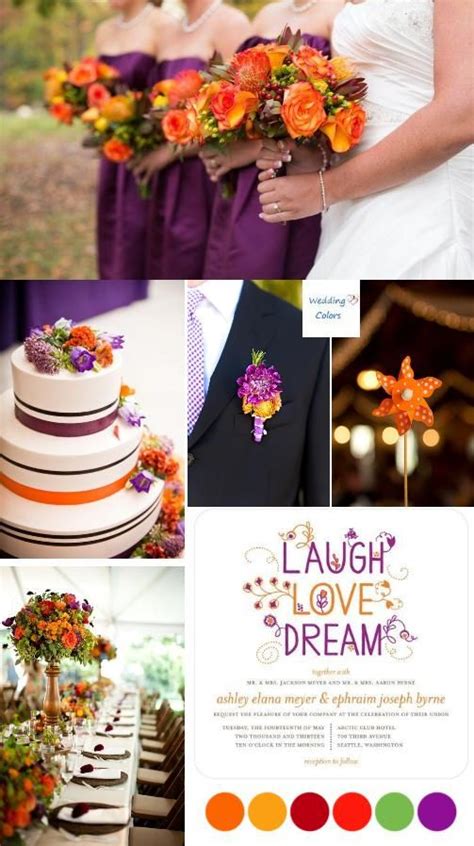 Burnt Orange And Purple Wedding Colors Ladonna Blankenship