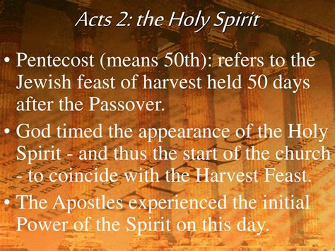 Ppt Acts 2 The Holy Spirit Powerpoint Presentation Free Download