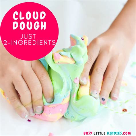 2 Ingredient Cloud Dough With Lotion Busy Little Kiddies