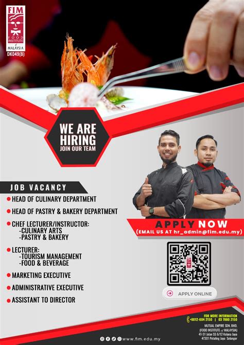 Jobs Food Institute Of Malaysia Fim