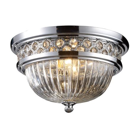 Check spelling or type a new query. Flushmounts 2 Light Flushmount In Polished Chrome ELK ...