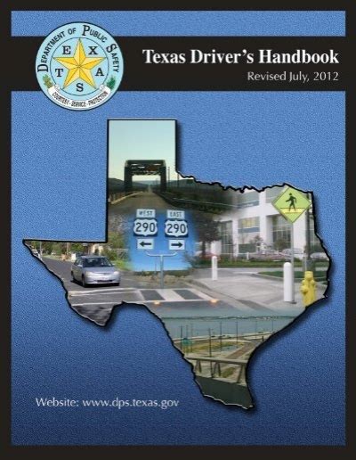 Driver S Handbook Texas Department Of Public Safety