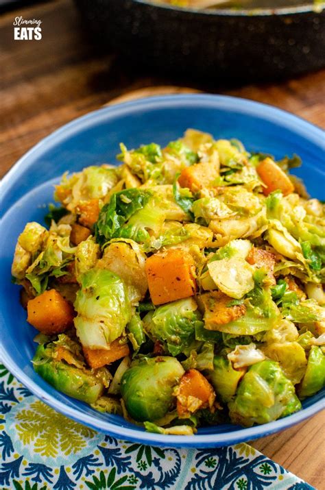 Research suggests that they may help to decrease the risk of heart disease and diabetes. Syn Free Sautéed Brussel Sprouts with Roasted Butternut ...