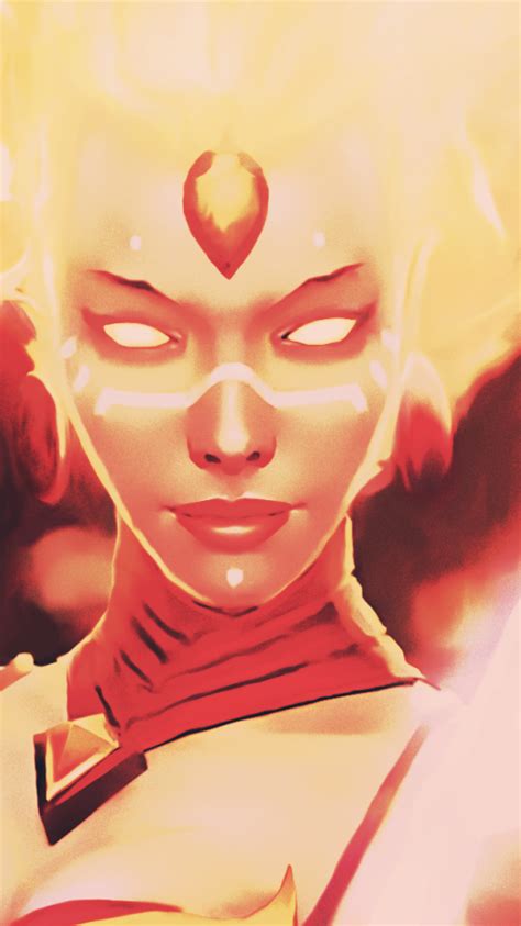 480x854 Resolution Lina Dota 2 Fiery Soul Of The Slayer Android One