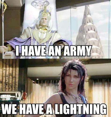 lightning army of one final fantasy funny final fantasy xii final