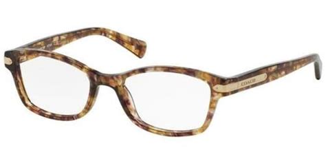 authentic coach rx hc 6065 5287 eyeglasses confetti light brown new 51 mm ebay