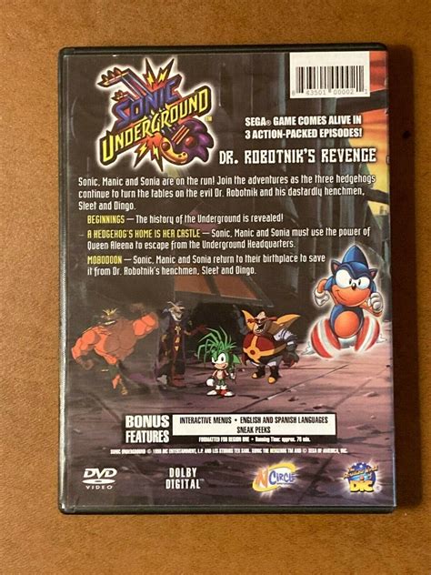 Sonic Underground Dvd 2007 843501000021 Ebay