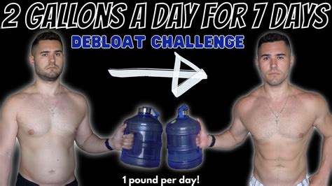 Drinking 2 Gallons Of Water A Day For A Week Debloat Challenge