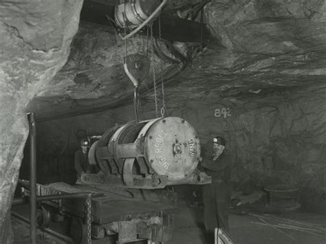 Miner Using A Scraper In Republic Steel Mine In Mineville