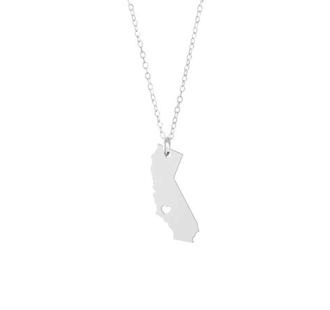 California Necklace State Necklace State Pride Custom Etsy