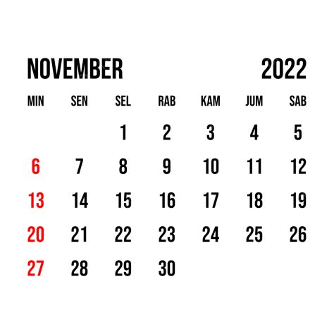 Kalender Indonesia Bulan November 2022 Kalender Bulan November 2022