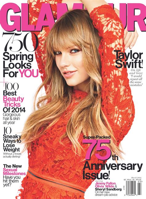 Taylor Swift On The Cover Of Glamour Magazine March 2014 Issue