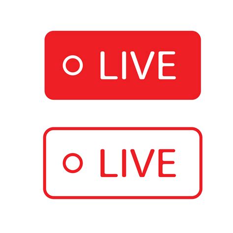 Live Icon Live Stream Video News Symbol On White Background Social