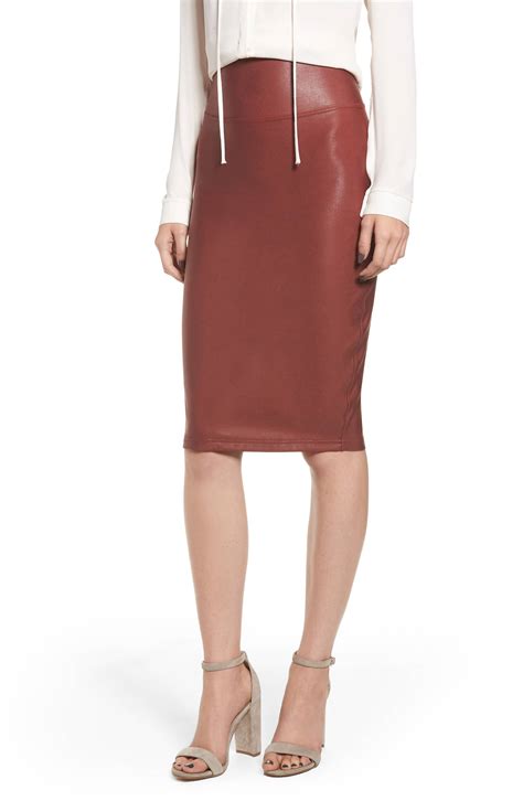 Shop This Spanx Faux Leather Skirt For Chic Shapewear Apparel